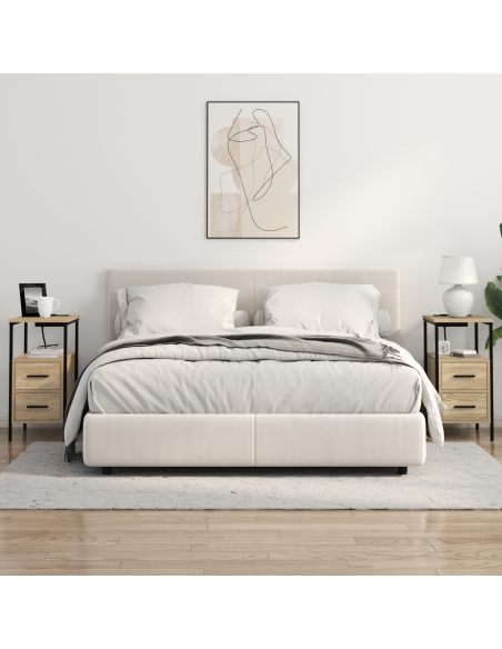 Armadio da Notte 2 pcs Rovere Sonoma 30 x 48 x 61 cm