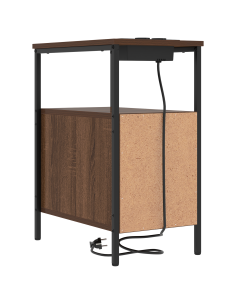 Armadio da Notte con cassetto Rovere Marrone 30 x 48 x 61 cm