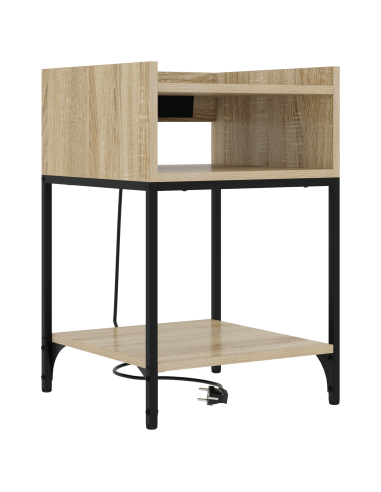 Armadio da Notte con lo scaffale Rovere Sonoma 40 x 40 x 61 cm