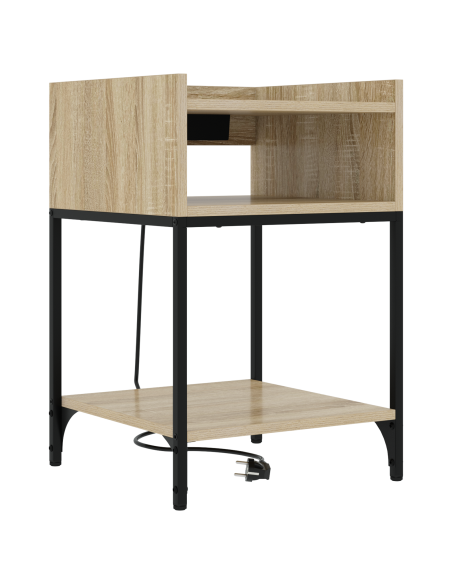 Armadio da Notte con lo scaffale rovere sonoma 40 x 40 x 61 cm