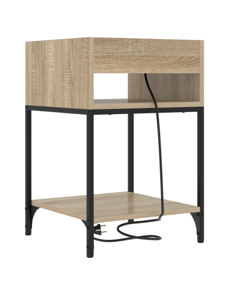 Armadio da Notte con lo scaffale rovere sonoma 40 x 40 x 61 cm