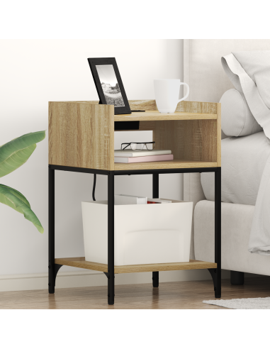 Armadio da Notte 2 pcs Rovere Sonoma 40 x 40 x 61 cm