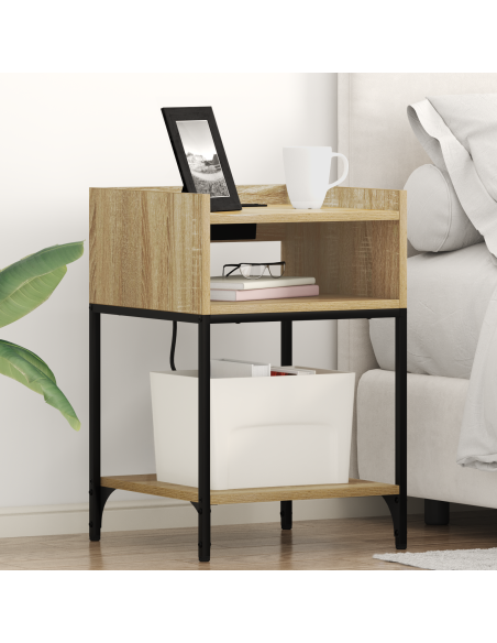 Armadio da Notte 2 pcs Rovere Sonoma 40 x 40 x 61 cm