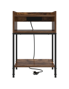 Armadio da Notte Rovere fumé 40 x 40 x 61 cm Legno multistrato