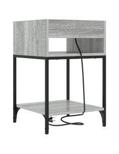 Armadio da Notte 2 pcs Grigio Sonoma 40 x 40 x 61 cm