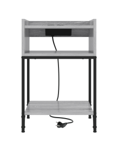 Armadio da Notte 2 pcs Grigio Sonoma 40 x 40 x 61 cm 2