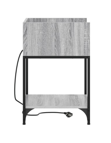 Armadio da Notte 2 pcs Grigio Sonoma 40 x 40 x 61 cm