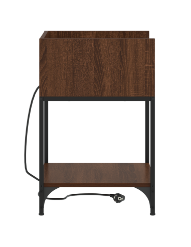 Armadio da Notte 2 pcs Rovere Marrone 40 x 40 x 61 cm