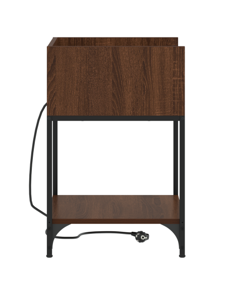 Mobiletti da Notte 2 pcs Rovere marrone 40 x 40 x 61 cm