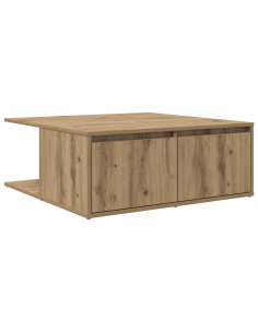 Tavolino da salotto rovere artigianale 80 x 80 x 31 cm 2