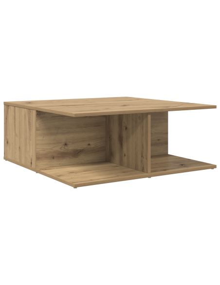 Tavolino da salotto rovere artigianale 80 x 80 x 31 cm
