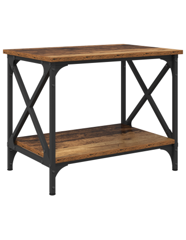 Tavolo laterale Legno vecchio 55 x 38 x 45 cm Legno multistrato