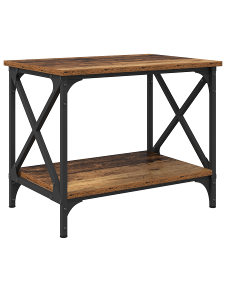 Tavolo laterale Legno antico 55 x 38 x 45 cm Legno multistrato