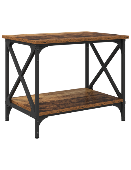 Tavolo laterale Legno antico 55 x 38 x 45 cm Legno multistrato
