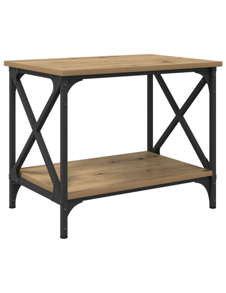 Tavolo laterale rovere artigianale 55 x 38 x 45 cm