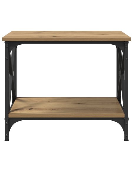 Tavolo laterale rovere artigianale 55 x 38 x 45 cm