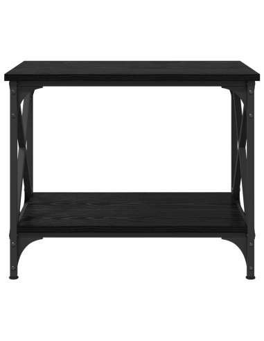Tavolo laterale Rovere Nero 55 x 38 x 45 cm Legno multistrato