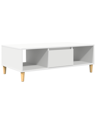 Tavolino da salotto Bianco 102 x 55 x 35 cm Legno multistrato