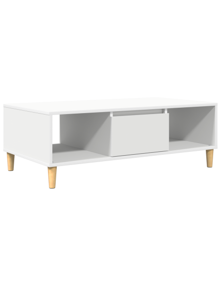 Tavolino da salotto Bianco 102 x 55 x 35 cm Legno multistrato