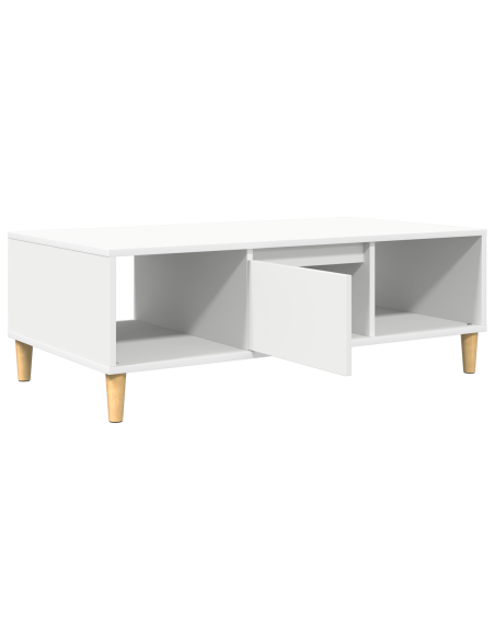 Tavolino da salotto Bianco 102 x 55 x 35 cm Legno multistrato