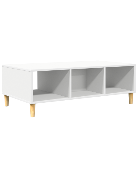 Tavolino da salotto Bianco 102 x 55 x 35 cm Legno multistrato