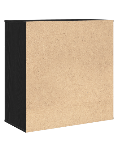 Credenza Rovere Nero 78 x 38 x 80 cm Legno multistrato