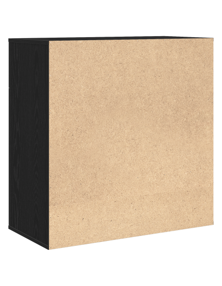 Credenza Rovere Nero 78 x 38 x 80 cm Legno multistrato