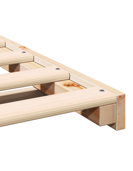 Struttura letto a terra Marrone 100 x 200 cm