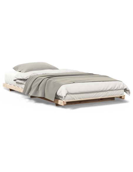 Struttura letto a terra Marrone 100 x 200 cm