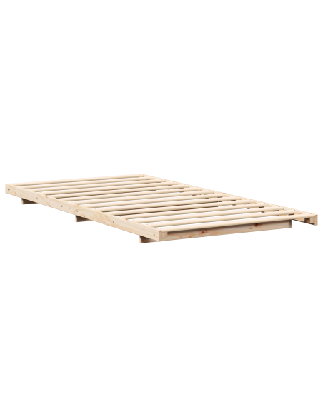 Struttura letto a terra Marrone 100 x 200 cm