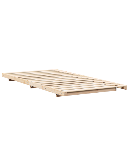 Struttura letto a terra Marrone 100 x 200 cm