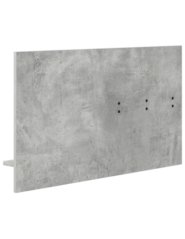 Appendiabiti a muro con specchio Grigio cemento 90 x 10 x 50 cm