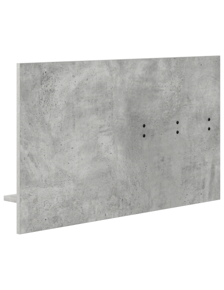 Appendiabiti a muro con specchio Grigio cemento 90 x 10 x 50 cm