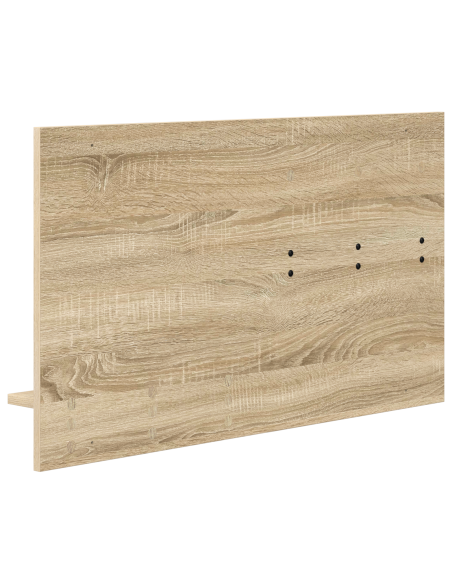 Appendiabiti a muro con specchio Rovere Sonoma 90 x 10 x 50 cm