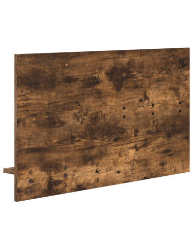 Appendiabiti a muro con lo scaffale Rovere fumé 90 x 10 x 50 cm