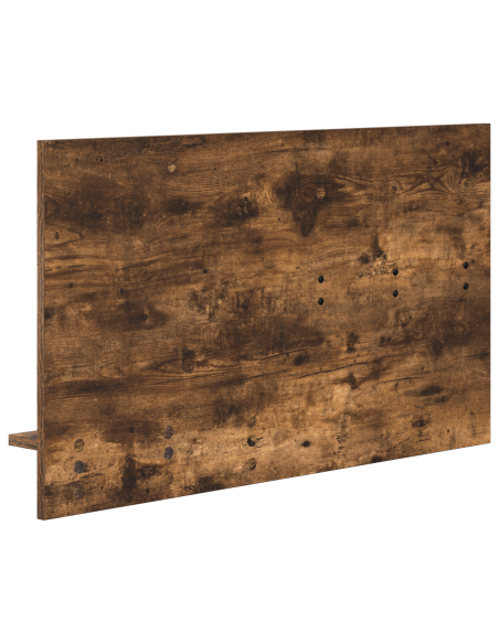 Appendiabiti a muro con lo scaffale Rovere fumé 90 x 10 x 50 cm