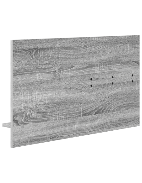 Appendiabiti a muro con specchio Grigio Sonoma 90 x 10 x 50 cm