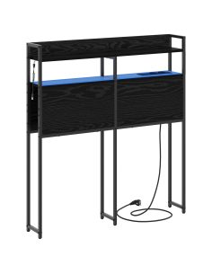 Testata contenitore Rovere nero 90 cm Legno multistrato