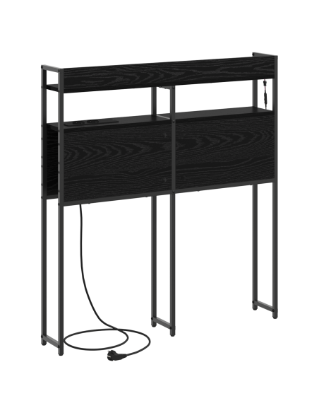 Testata contenitore Rovere Nero 90 cm Legno multistrato