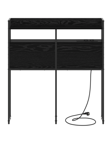 Testata contenitore Rovere nero 90 cm Legno multistrato