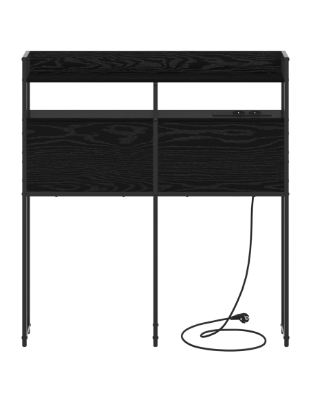 Testata contenitore Rovere Nero 90 cm Legno multistrato