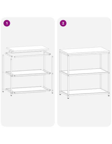 Stoccaggio in cucina Argento 60 x 50 x 92 cm Acciaio