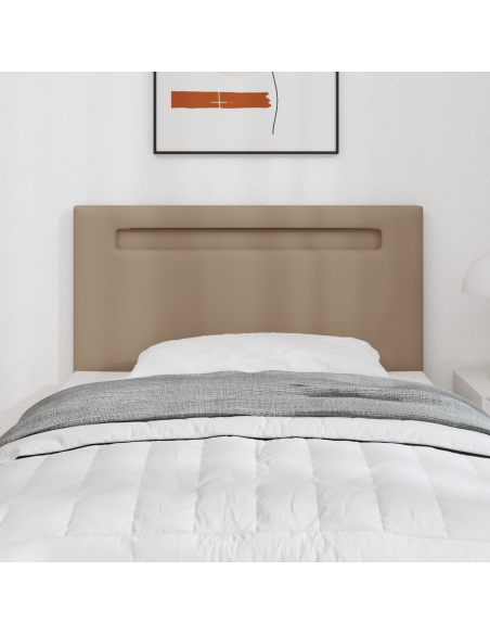 Testiera  Design Semplice Cappuccino 90 cm in Ecopelle