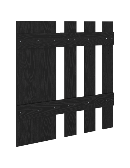 Appendiabiti a muro Rovere Nero 100 x 10 x 100 cm