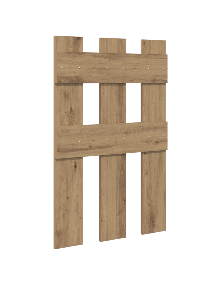 Appendiabiti a muro rovere artigianale 65 x 3 x 100 cm