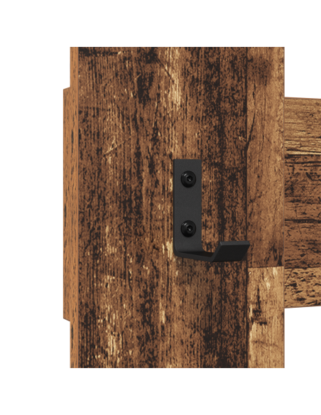 Appendiabiti a muro Legno antico 65 x 3 x 100 cm