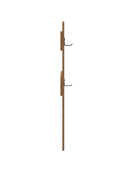 Appendiabiti a muro Legno antico 65 x 3 x 100 cm