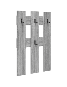 Appendiabiti a muro Grigio Sonoma 65 x 3 x 100 cm 2