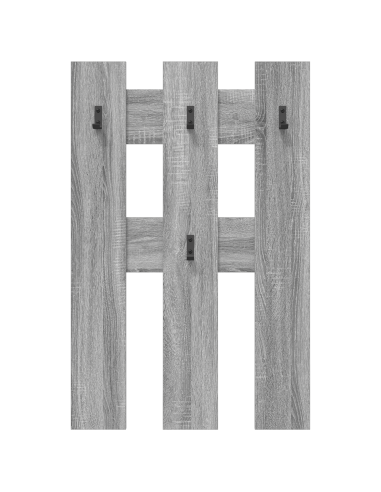 Appendiabiti a muro Grigio Sonoma 65 x 3 x 100 cm