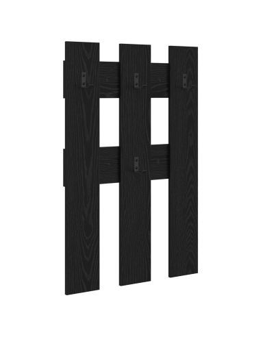 Appendiabiti a muro Rovere Nero 65 x 3 x 100 cm
